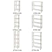 SoBuy STR04-K-WN Estantería de 5 Niveles para Baño Librería Escalera 36 *...