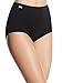 Produktbild Playtex Damen Slip Basic Baumwoll Maxi DP Taillenslip, Schwarz (Schwarz 1001), 40 (2er Pack)