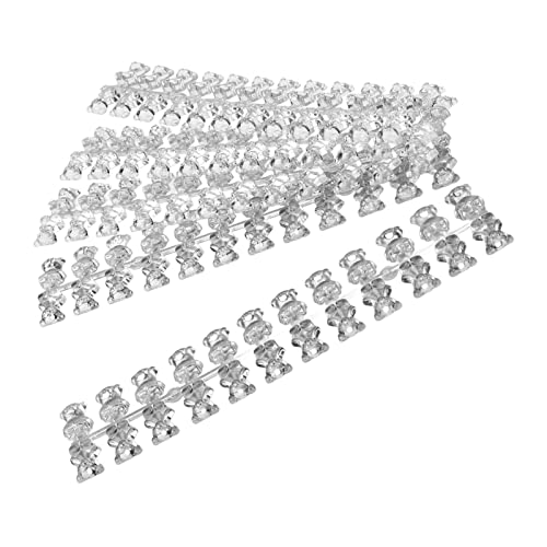120 Peças Cartão de Cor de Esmalte Acrílico Transparente Bonito Desenho Animado Em Forma de Urso Car