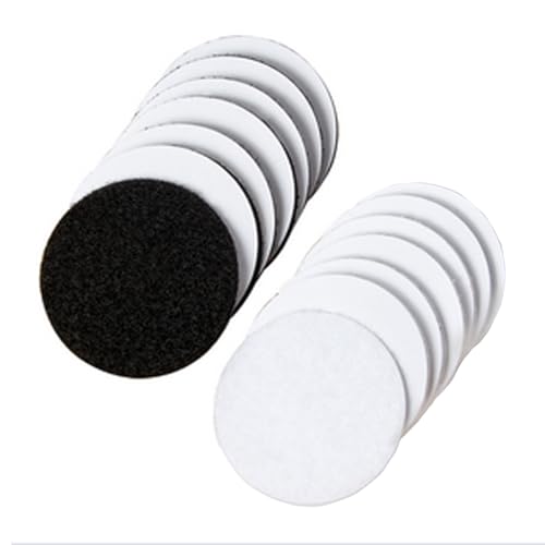 Liiqin Lot de 14 bandes Velcro auto-adhésives extra solides - 50 mm × 50 mm - Fermeture Velcro double face - Au lieu de percer - Pour murs, sol, porte, plastiques