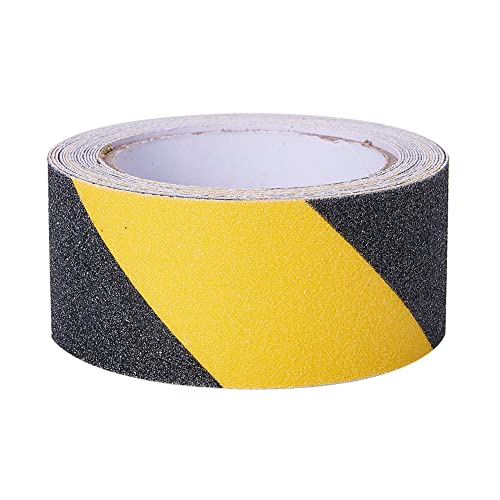 Anti Slip Safety Tape, 100mm*5m Hazard Caution Tape, Strong Grip Abrasive Tape for Indoor Outdoor Walkway Stairs Steps (Yellow&Black) - Image 3