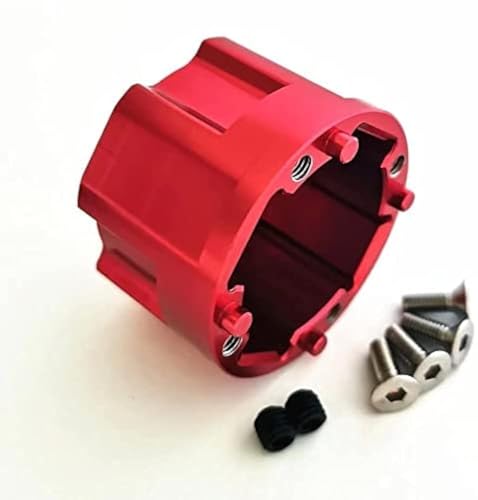 Caja de diferencial de aluminio para ARRMA Kraton 1/5 8S engranaje resistente rojo ARA310915
