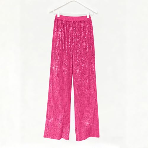 Pantalon en lin chic haut de gamme coloris rose taille XL - 3