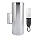 Stainless Steel Guiro Shaker with Scraper, Guiro Instrument, Professional Latin Percussion Instrument for Live Performance, Open Design, 32x13cm