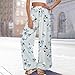 Women Summer Floral Boho Wide Leg Pants Casual Flowy Palazzo Pant High Waisted Loose Trousers Cruise Outfits