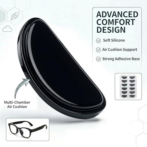 Ziabeb 10 Pairs Silicone Anti-Slip Nose Pads for Ray-Ban Meta/Wayfarer Glasses - 3