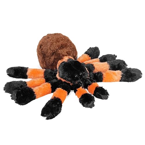 Wild Republic Tarantula Plush, Stuffed Animal, Plush Toy, Gifts for Kids, Cuddlekins 12 Inches, Black, Orange, Brown