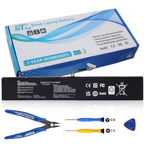 Bituli C41N2208 Battery Replacement for ASUS ROG Ally RC71L PC71L NR2301L (2023) Gaming Handheld PC Series RC71L-NH001W RC71L-NH002W RC71L-NH019W RC71L-NH005W RC71L-NH008W 74Wh 4780mAh 15.48V