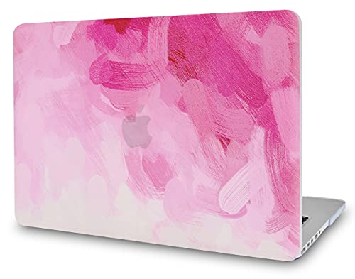 Price comparison product image KECC Laptop Case for MacBook Air 13 Inch Plastic Case Hard Shell Cover A1466 / A1369 (Pink - Water Paint)