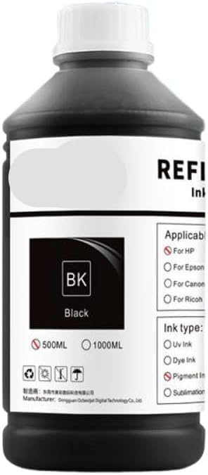 974 500ML Refill Pigment Ink Kit Compatible with Printer Supplies Pagewide 352dw 377dw 452dw 452dn 477dw 477dn 552dw 577dw P55250dw P57750dw(M)