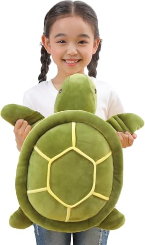 Dalmao 50cm Schildkröte Kuscheltier Groß, weiches Kuschelkissen mit Jumbo-Schildkröte, Cartoon Plüschtier Meeresschildkröte, Geschenk für Kinder Geburtstag, Ostern