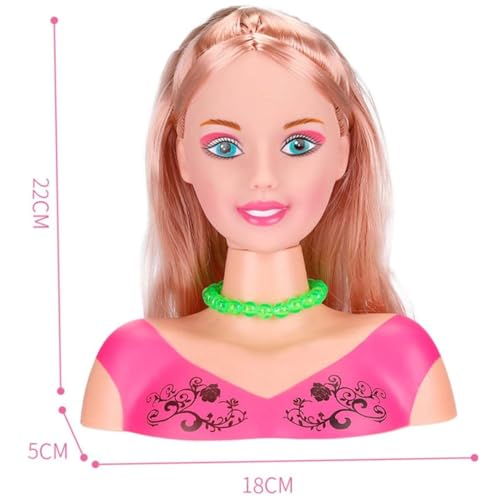 Kit de cabeza de muñeca para peinado de niñas que evita enredos 3