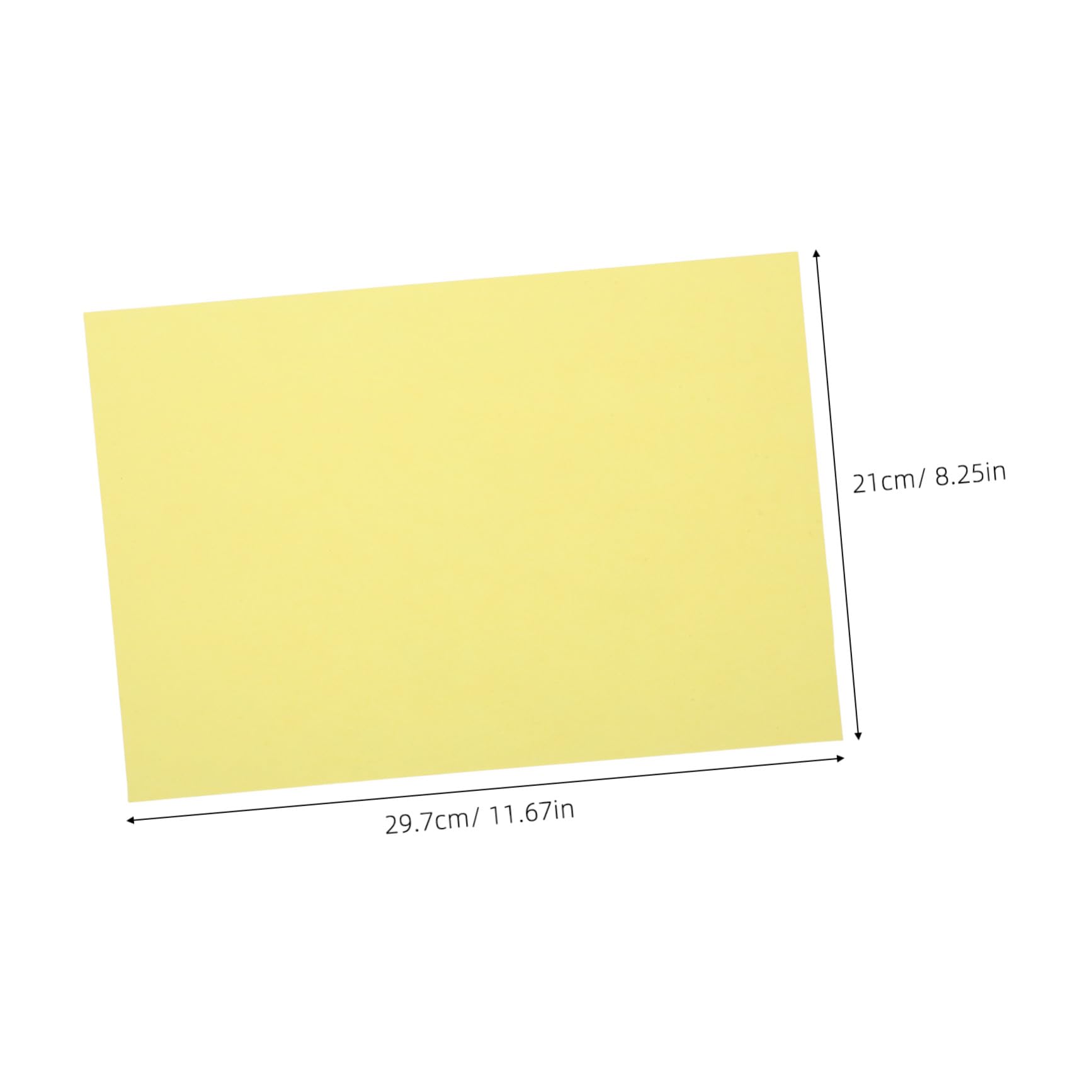 VILLCASE 200pezzi Carta Colorata Gialla Per Stampante Carta Per Fotocopie Per Stampa Creazioni Artigianali Uso in Ufficio o Scuola