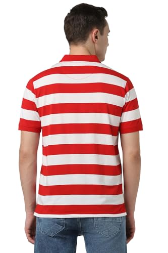 Image of Peter England Men's Cotton Regular Fit Polo T-Shirt