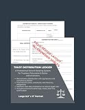 Trust Distribution Ledger: Professional Fiduciary Record Book for Trustees & Estate Administrators. Track Beneficiary Payments with Legal Receipt ... (Estate & Probate Administration Series)