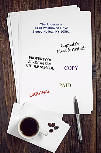 Infusion Self-Inking Custom Rubber Stamp (Personal Or Business Use) - Choose From 16 Colors (3/4" X 1-7/8") #TOP6