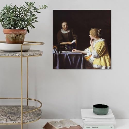 Toile Johannes Vermeer d'exception | Déco murale 60x60 cm
