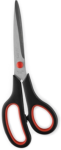 Tesoura Ergonomica Cabo Preto 21Cm-Blister - 100872