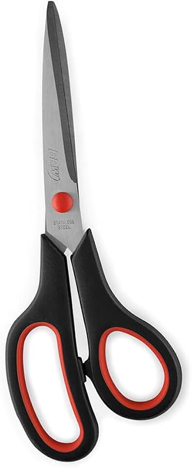 Tesoura Ergonomica Cabo Preto 21Cm-Blister - 100872