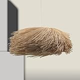 FactorLED Lámpara Colgante de Rattan, cocina y salón (PERAK)