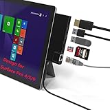 【Plug & Play & Hot Swapping】: Keine Treiberinstallation erforderlich. Passt ausgezeichnet mit Ihrer neuen Microsoft Surface Pro 6/Pro 5/Pro 4. 24 Monate Garantie und problemloser Ersatz oder Geld zurück in 3 Monaten mit kostenlosem technischen Support.