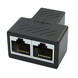 Ziyan RJ45 Splitter Coupler Adapter Netzwerk LAN ETHERNET Internet VERLÄNGERUNG Für Cat 5, Cat5e, Cat 6