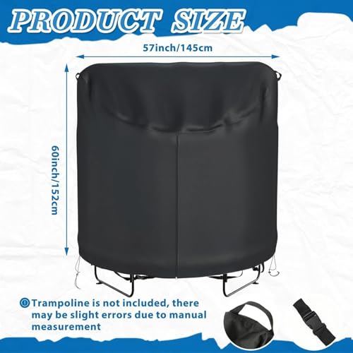 Housse de trampoline imperméable et coupe-vent toutes saisons - 4