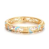Ethlyn Girls Jewelry Gold Plated Openable little Girls Bangle Kids for 3 years old Baby Girls Bangles Birthday Gifts (MY1614)