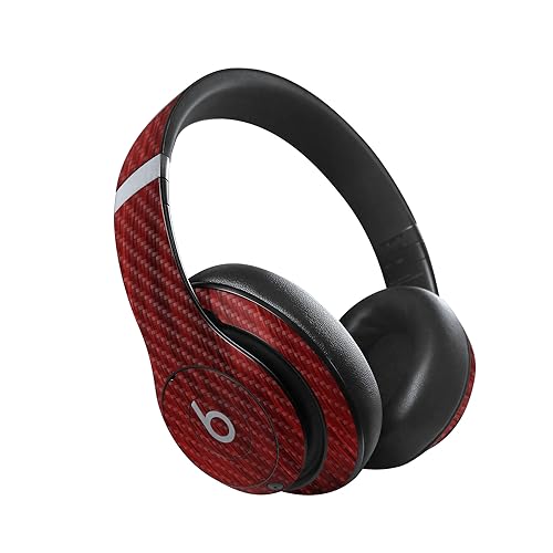 Image of MightySkins Carbon Fiber Skin Compatible with Beats Studio Pro - Cherry Grain | Protective, Durable Textured Carbon Fiber Finish | Easy to Apply