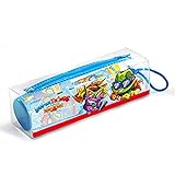 Superthings Set Infantil De Higiene Dental Con Neceser, Pasta De Dientes 75ml, Cepillo Dental Con Capuchón Y Vaso Decorado 60 G, Multicolor