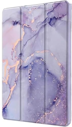 Image of ProElite Cover for Lenovo Tab 10.1 inch 2025 Case Cover, Sleek Smart Flip Case Cover for Lenovo Tab 10.1 inch 2025 Tablet (Support Auto Sleep Wake), Marble Purple