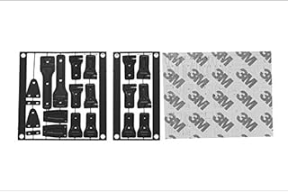 R/C Scale Accessories : Stainless Steel Door Hinges for Axial Scx10 III Jeep Jl Wrangler (AXI03007) - 26Pc Set Black