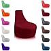 Produktbild Kissenwelt-Berlin Sitzsack Gamer Riesensitzsack Kinder Sitzsäcke Erwachsene Indoor Beanbag Outdoor Gaming Bean Bags Boden Sitzsack gefüllter Sessel Lounge Sitzkissen 12 Farben wählbar (Bordeaux)