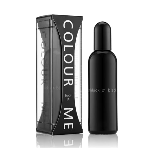 COLOUR ME Black Perfume for Men. 100ml Eau de Parfum Men, Luxury Fragrance - Mens Aftershave, Long Lasting Fragrance for Men by Milton-Lloyd