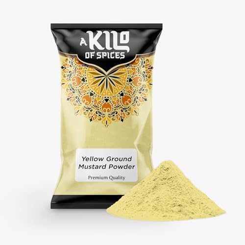 Ground Mustard Powder 1kg, Yellow Mustard, Culinary Spice