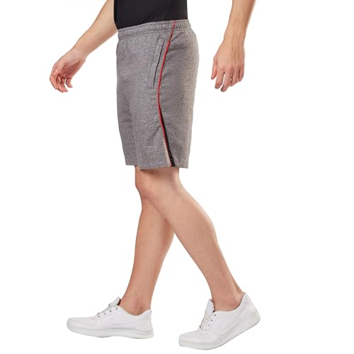 Image of berge' Men's Knits Cotton Polyester Fabric Long Shorts with Secure Zipper Pockets Casual for Men|Gym|Half Pants for Men|Mens