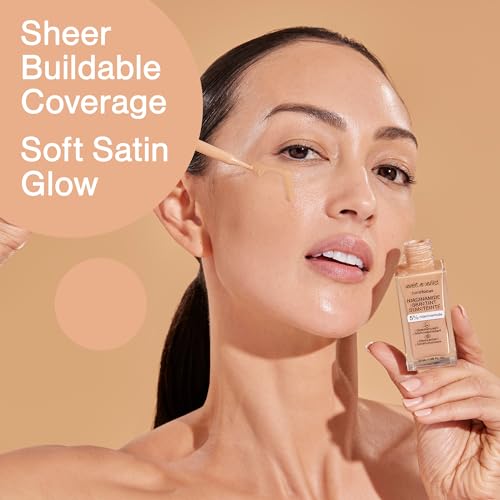 Image of wet n wild Bare Focus Skin Tint, 5% Niacinamide Enriched, Buildable Sheer Lightweight Coverage, Natural Radiant Finish, Hyaluronic & Vitamin Hydration Boost, Cruelty-Free & Vegan - Buff Bisque