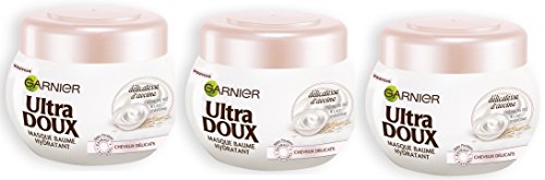 Garnier Ultra Doux Délicatesse d'avoine - Masque Cheveux Fins Et Délicats - Lot de 3