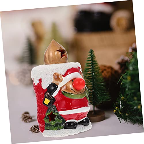 SEWACC Luzes De Natal Presentes Para Homens Velhos Adornos Para De Mesa Fogueira Boneco De Neve Está