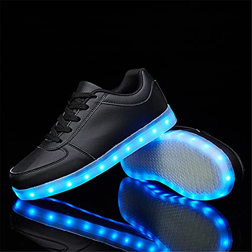 Image of SANYES LED Light Up Shoes for Women Men, Low-Top USB Rechargeable Glowing Sneakers, Luminous Dancing Shoes for Party Sports