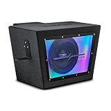 DS18 RZR-RCSUB10LD 10” Bandpass Subwoofer Cargo Box with Preloaded 10' Subwoofer & Digital LED Lights – Fits Polaris RZR PRO & XP – 850W RMS, 1700W Max – Trail-Ready Audio Upgrade