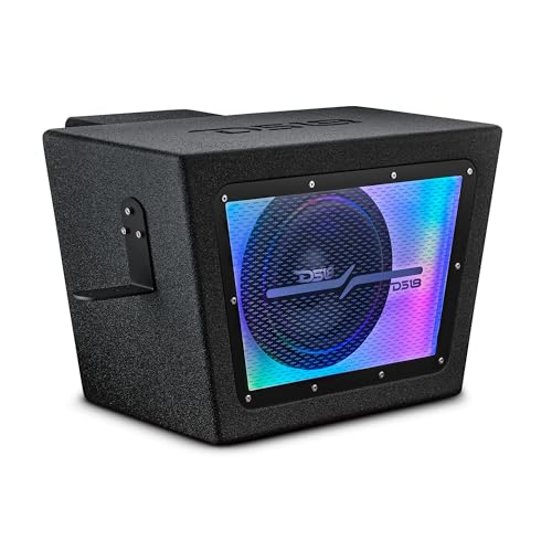 DS18 RZR-RCSUB10LD 10” Bandpass Subwoofer Cargo Box with Preloaded 10' Subwoofer & Digital LED Lights – Fits Polaris RZR PRO & XP – 850W RMS, 1700W Max – Trail-Ready Audio Upgrade