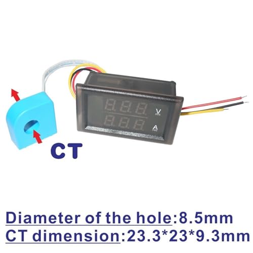 Transformateur 20A et voltmètre ampèremètre à double écran LED - 4