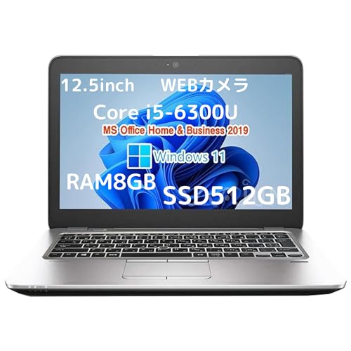 �y�����ςݕi�z�G�C�`�s�[ �m�[�gPC 820G3 / 12.5�^ / Win11 Pro/MS Office H&B 2019 / Core i5-6300U / WEB�J����/wajun��WIFI/Bluetooth / 8GB/512GB SSD