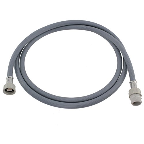 SPARES2GO Straight End Cold Water Fill Inlet Hose Extension Compatible with Miele Dishwasher (2.5M)