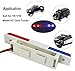RC Car Police Lights Bright Rectangle LED Flashing Lights for 1/8 1/10 Model RC Cars Trucks