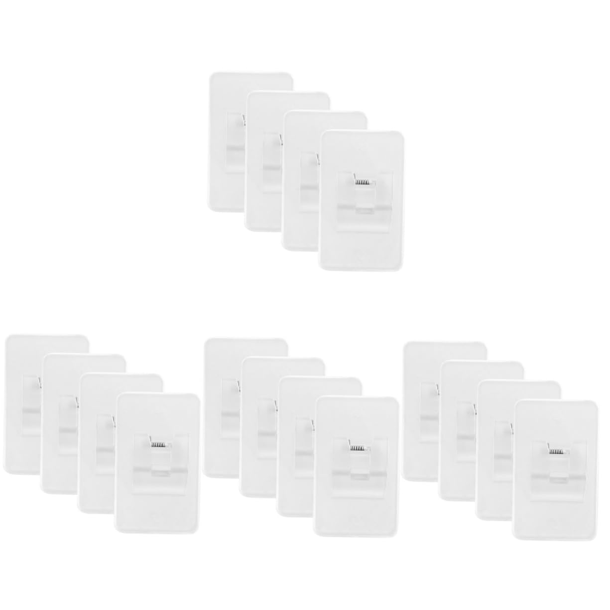 Alipis 16pièces Supports Auto-adhésifs pour Rideaux Lot de Installation sans Perçage pour Cuisine Salon Et Bureau Stabilité Et Longue Durée