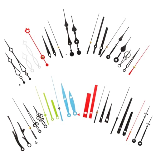 Toyvian 15セット 時計針 プラスチック製 耐久性良好 静音掛け時計用 修理部品 モダン多用途デザイン 簡単取付