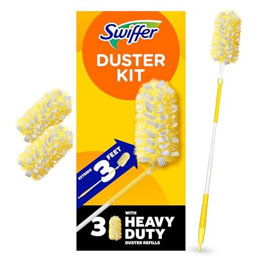 Swiffer 360 Dusters - Kit de iniciación de mango extensible, 3 unidades
