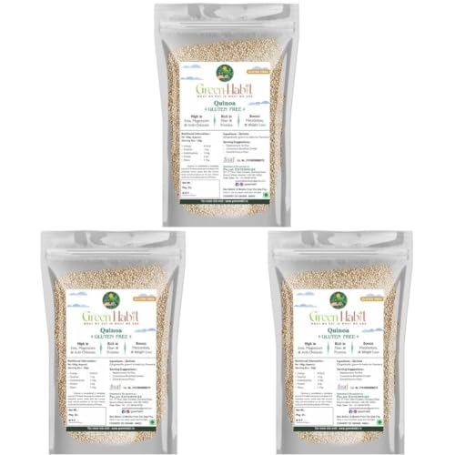 Image of GreenHabit Organic White Quinoa Seeds 5 Kg (Gluten Free) (2.15 pack of 2)